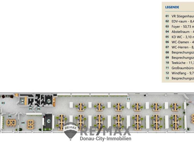 Bürofläche zur Miete 7.260 € 4 Zimmer 536 m² Bürofläche Leobendorf 2100