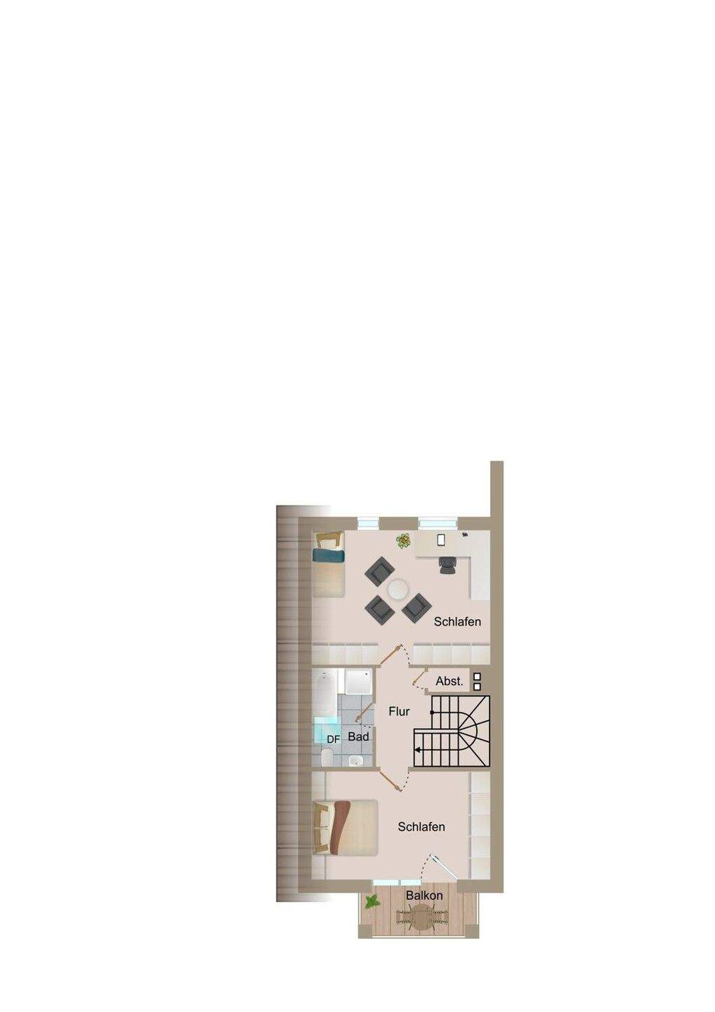 Immobilie in Sassenberg - Kaufobjekt: Hier hat jedes Kind sein eigenes Zimmer! DHH zentrumsnah in Sassenberg - Bild 3