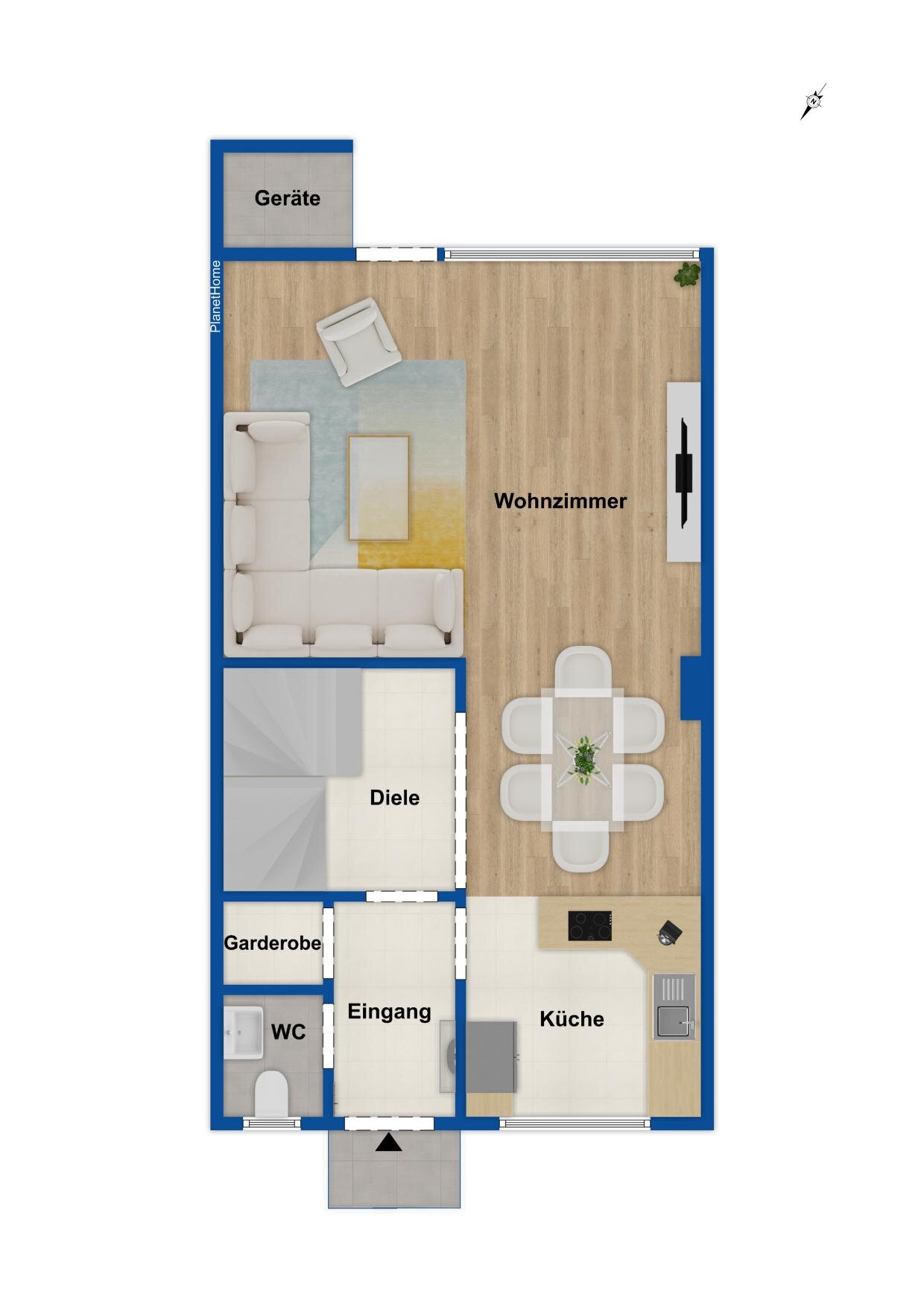 Reihenmittelhaus zum Kauf 479.000 € 5,5 Zimmer 125 m²<br/>Wohnfläche 182 m²<br/>Grundstück Lauf rechts Lauf an der Pegnitz 91207