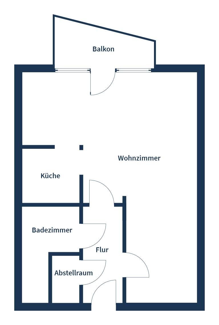 Wohnung zum Kauf 105.000 € 1,5 Zimmer 31,7 m²<br/>Wohnfläche 2.<br/>Geschoss Holzhausen Leipzig 04356