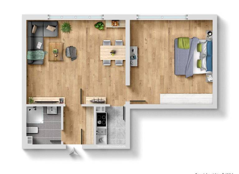 Wohnung zum Kauf 95.000 € 2 Zimmer 49 m² Marienkirche Oberhausen 46049