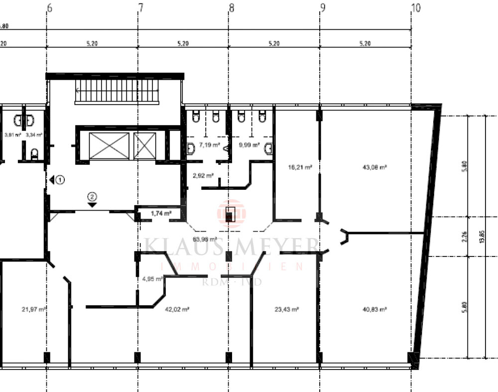 Bürofläche zur Miete provisionsfrei 16,97 € 296,5 m²<br/>Bürofläche Eimsbüttel Hamburg Eimsbüttel 20255