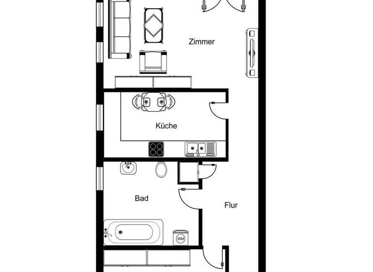 Wohnung zum Kauf 220.000 € 2 Zimmer 63 m² 2. Geschoss Kirchsteigfeld Potsdam 14480