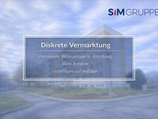 Mehrfamilienhaus zum Kauf als Kapitalanlage geeignet 1.900.000 € 3.935,5 m² 4.301 m² Grundstück Siegfried-Flack-Straße 23 a-c, 25 a-d Altenburg 04600