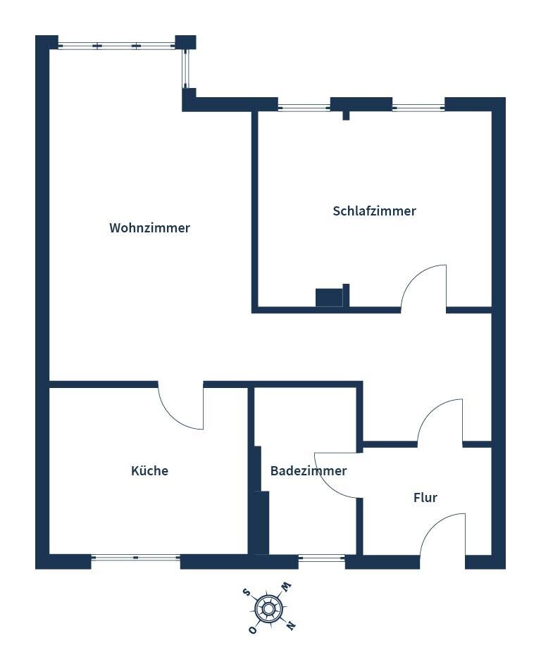 Wohnung zum Kauf 168.500 € 2 Zimmer 60,9 m²<br/>Wohnfläche 1.<br/>Geschoss Probstheida Leipzig 04289