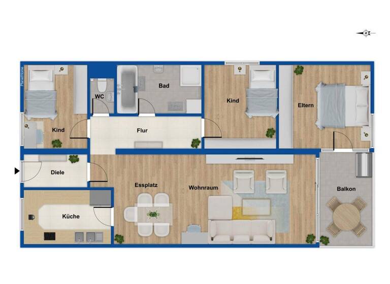 Wohnung zum Kauf 199.000 € 4 Zimmer 91 m² 1. Geschoss Schrozberg 74575