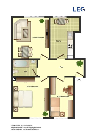 Wohnung zur Miete 489 € 3 Zimmer 63 m² 2. Geschoss frei ab 16.03.2025 Am Friedrichsberg 24 Mitte Bergkamen 59192