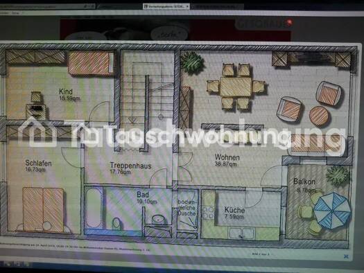 Maisonette zur Miete Tauschwohnung 580 € 3 Zimmer 85 m² 6. Geschoss Tegel Reinickendorf 13439