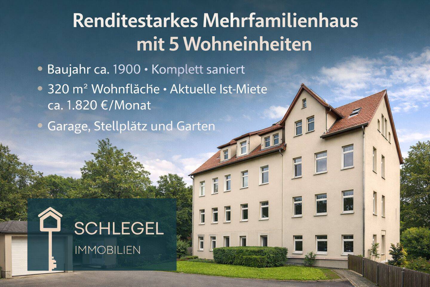 Immobilie in Lichtenstein/Sachsen - Mehrfamilienhaus als Kapitalanlage in Lichtenstein - Bild 0