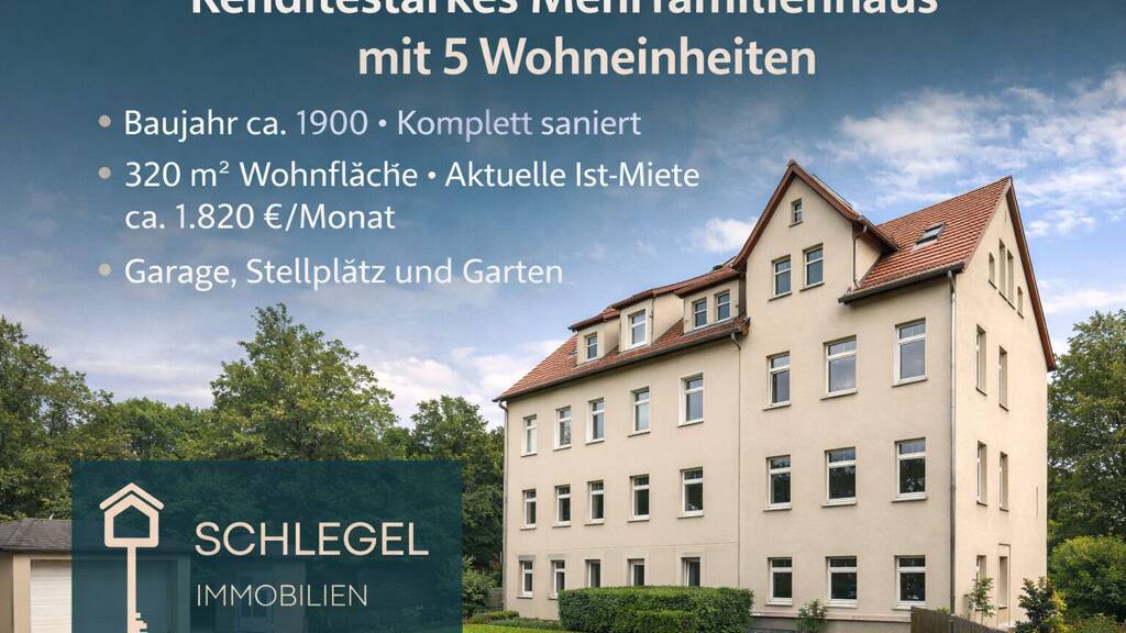 Mehrfamilienhaus zum Kauf 320.000 € 12 Zimmer 328 m² 514 m² Grundstück Rödlitz Lichtenstein 09350