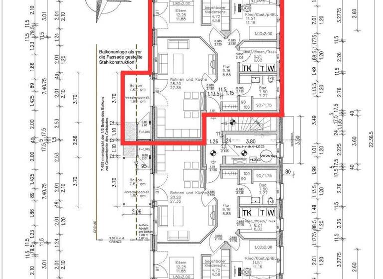 Wohnung zur Miete 1.200 € 3 Zimmer 79,5 m² 1. Geschoss frei ab 01.05.2026 Eversten Oldenburg (Oldenburg) / Eversten 26131