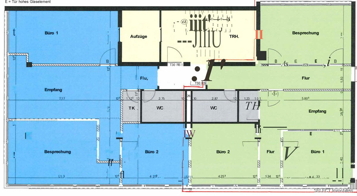 Büro-/Praxisfläche zur Miete 1.320 € 4 Zimmer 110 m²<br/>Bürofläche Schloßplatz Saarbrücken 66117