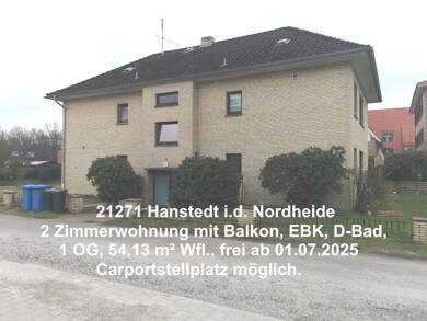 Wohnung zur Miete 750 € 2 Zimmer 54,1 m² frei ab 01.07.2025 Greuner Brook 3 Hanstedt Hanstedt 21271
