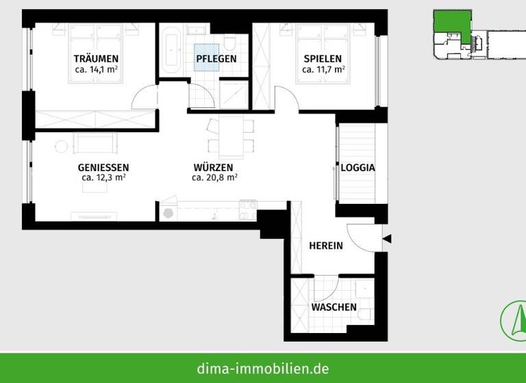Wohnung zur Miete 1.090 € 3 Zimmer 77,8 m²<br/>Wohnfläche Dachgeschoss, 4.<br/>Geschoss ab sofort<br/>Verfügbarkeit Creuzigerstraße 10 Kleinzschocher Leipzig 04229