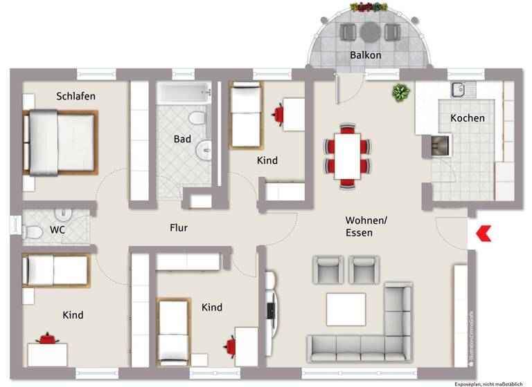 Wohnung zum Kauf 315.000 € 5 Zimmer 110 m²<br/>Wohnfläche 2.<br/>Geschoss Südstadt Fürth 90763