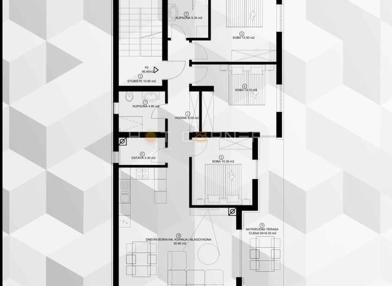 Wohnung zum Kauf 418.000 € 4 Zimmer 96 m² 1. Geschoss Pjescana Uvala, Medulin Pjescana Uvala, Vinkuran