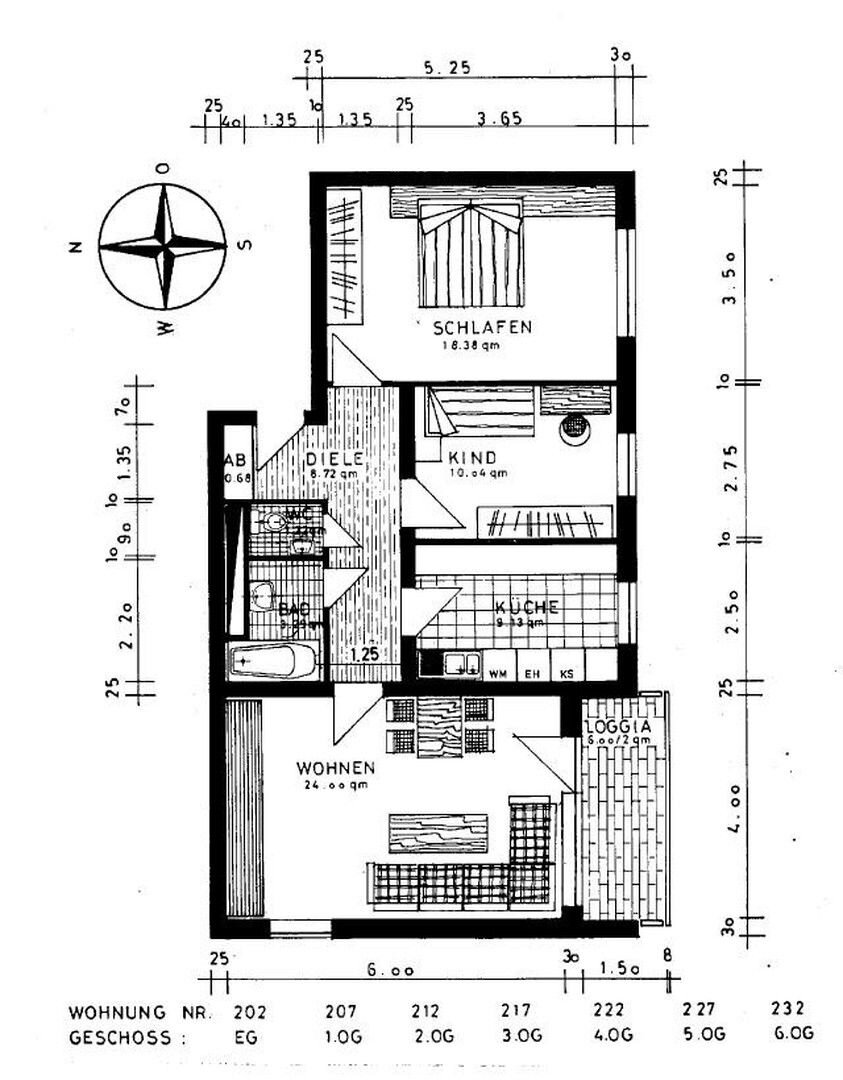 Wohnung zum Kauf provisionsfrei 299.000 € 3 Zimmer 79,5 m²<br/>Wohnfläche Schlesierstr. 22 Ettlingen - Kernstadt 2 Ettlingen 76275