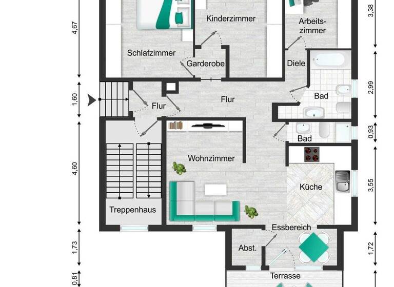 Mehrfamilienhaus zum Kauf 1.590.000 € 13 Zimmer 350 m² 450 m² Grundstück Bad Cannstatt Stuttgart 70372