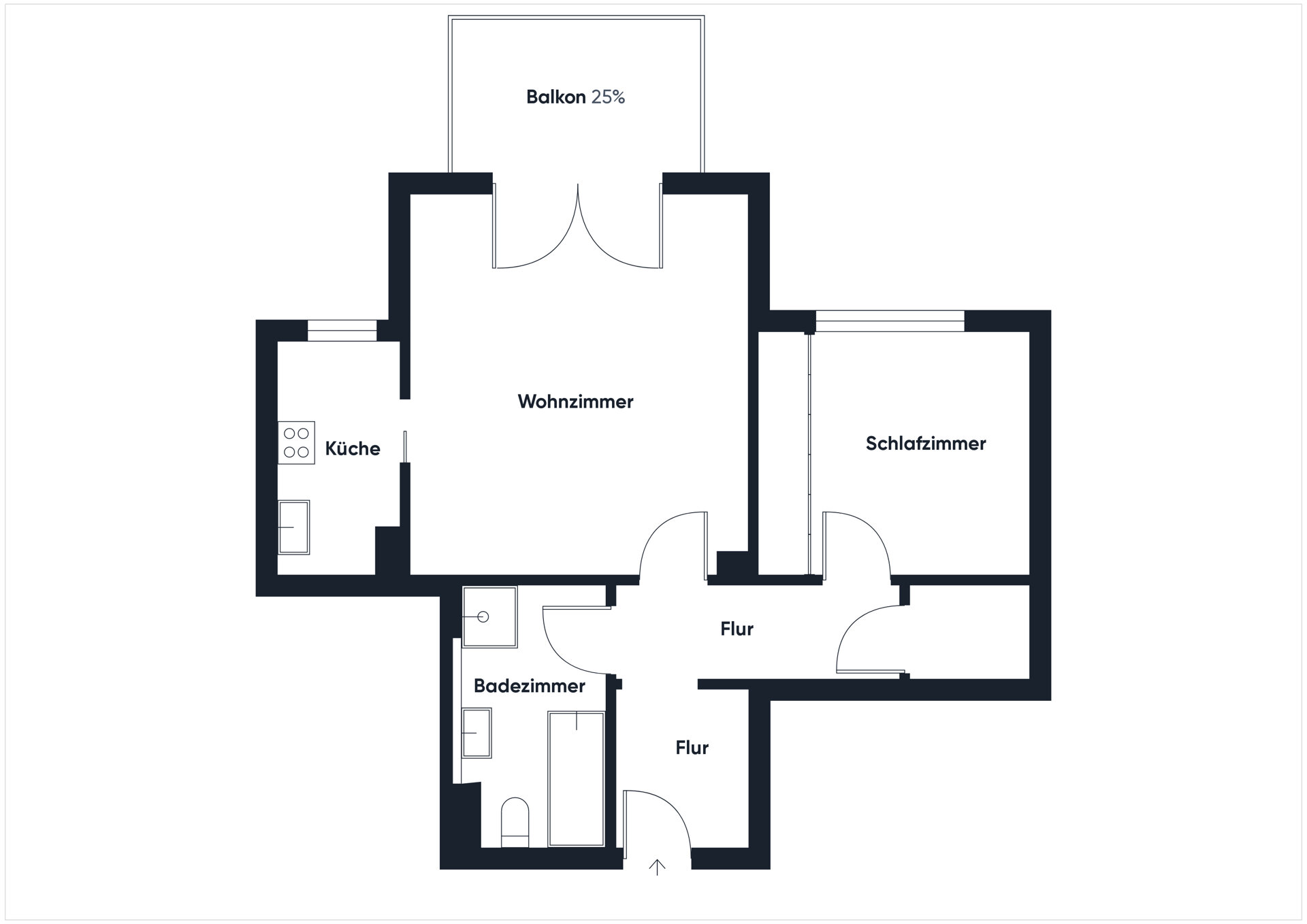 Wohnung zum Kauf 249.000 € 2 Zimmer 57,9 m²<br/>Wohnfläche Kissing 86438