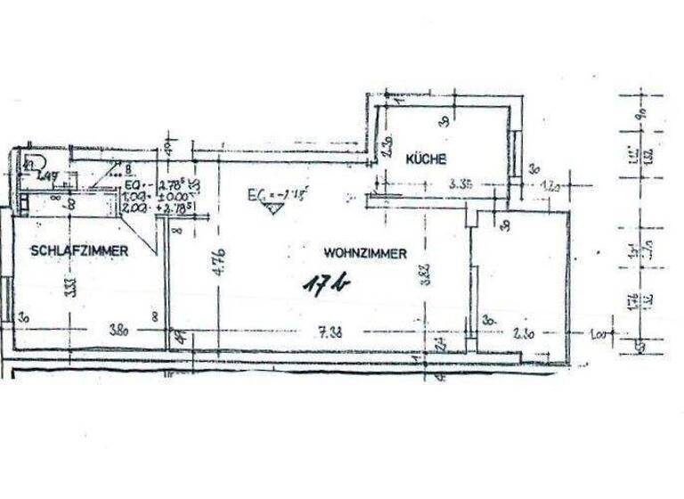 Wohnung zur Miete 650 € 2 Zimmer 60 m² Alt-Saarbrücken Saarbrücken 66119