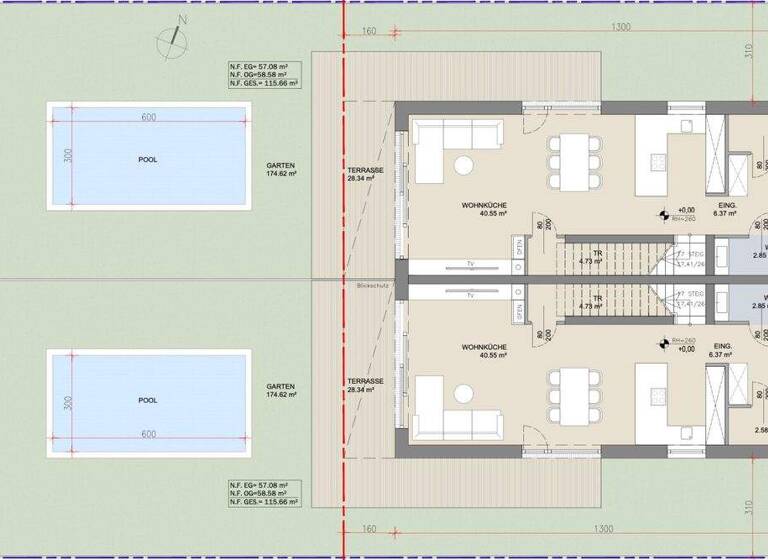 Doppelhaushälfte zum Kauf - Erstbezug 599.000 € 116,2 m² Hennersdorf 2332