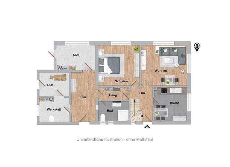 Einfamilienhaus zum Kauf 152.000 € 5 Zimmer 105 m² 796 m² Grundstück Wirdum 26529