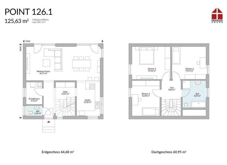 Einfamilienhaus zum Kauf provisionsfrei 281.830 € 4 Zimmer 125,6 m² 550 m² Grundstück Biestow Rostock 18059