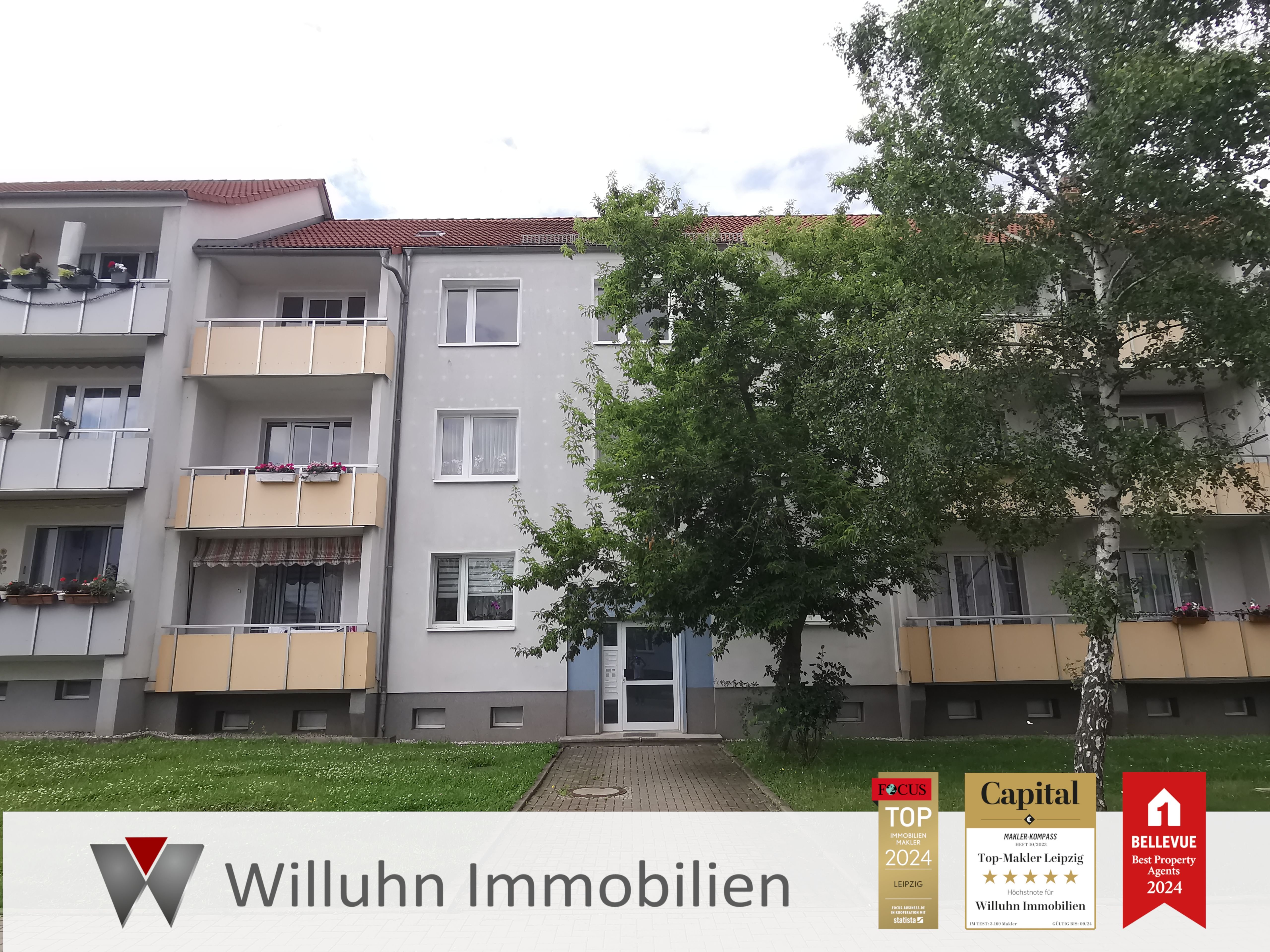 Wohnung zur Miete 399 € 3 Zimmer 63,3 m²<br/>Wohnfläche 2.<br/>Geschoss Gerichtsrain 34 Merseburg Merseburg 06217