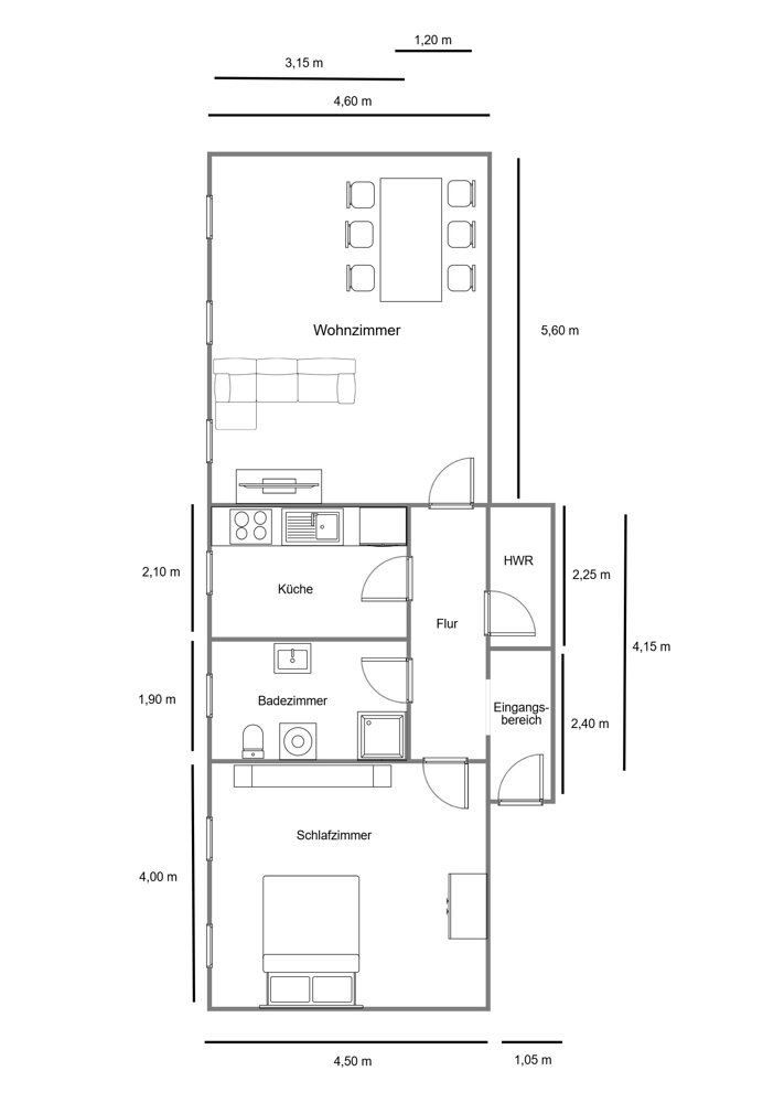 Wohnung zur Miete 600 € 2 Zimmer 65 m²<br/>Wohnfläche 01.03.2025<br/>Verfügbarkeit Wesselburen 25764