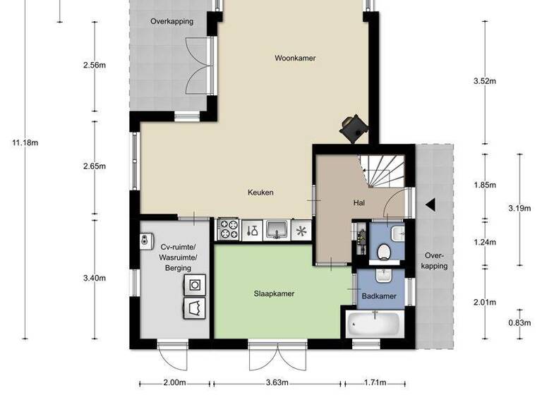 Einfamilienhaus zum Kauf provisionsfrei 345.000 € 5 Zimmer 130 m² 373 m² Grundstück Groeneweg 1-137 Niederdorla Bruinisse 4311NG