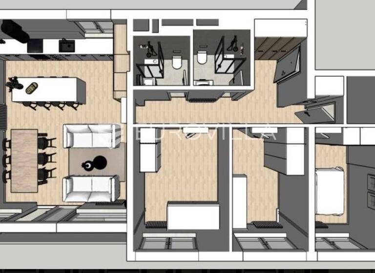 Wohnung zur Miete 1.400 € 3 Zimmer 93 m² 11. Geschoss Heinzelova ulica Vukomerec-Borongaj 10000