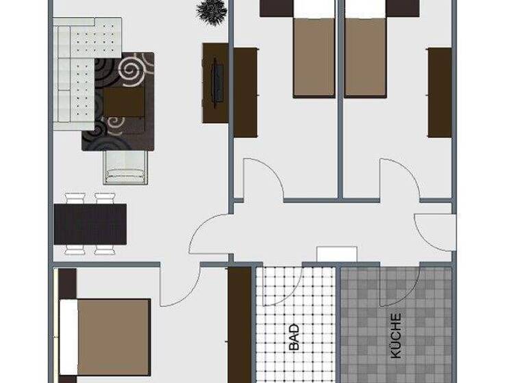 Wohnung zur Miete 447 € 4 Zimmer 71,6 m² 1. Geschoss Karl-Liebknecht-Straße 65 Sangerhausen 06526