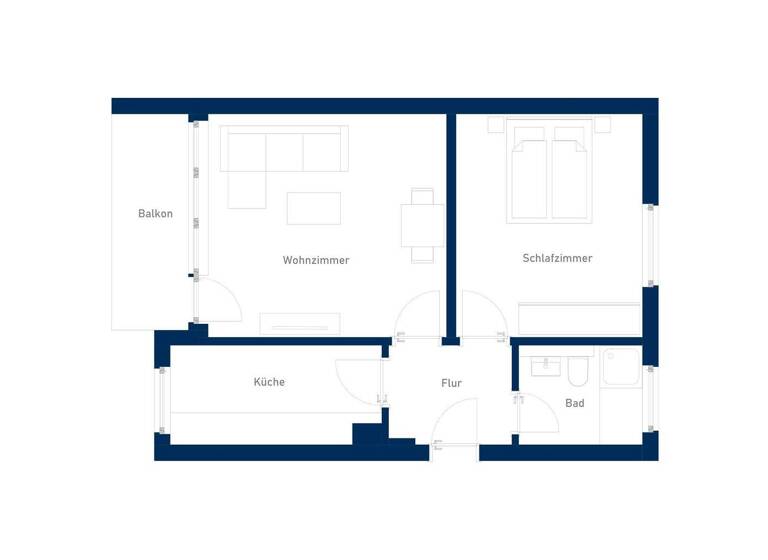 Wohnung zur Miete 627 € 2 Zimmer 52 m² EG Breite-Blöcken-Ring 25 Stade 21682