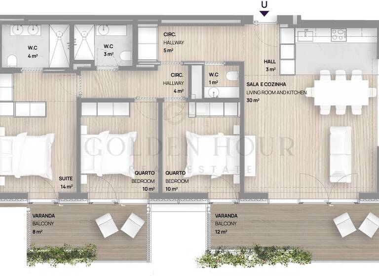 Wohnung zum Kauf 640.000 € 120 m² Canidelo 4400