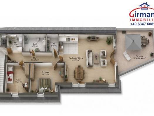 Penthouse zum Kauf 429.000 € 3 Zimmer 113 m² Geschoss 3/3 frei ab 01.01.2027 Untere Hauptstraße 12 Lustadt 67363
