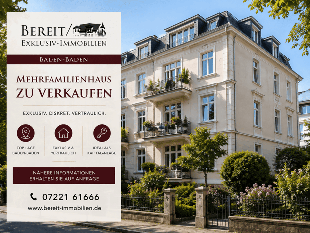 Mehrfamilienhaus zum Kauf 1.454.000 € 12 Zimmer 314 m² 391 m² Grundstück Innenstadt Baden-Baden 76530