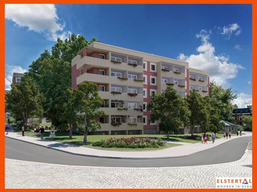 Wohnung zur Miete 955 € 3 Zimmer 75 m² 4. Geschoss frei ab 01.05.2027 Florian-Geyer-Straße 11 Innenstadt Gera 07545