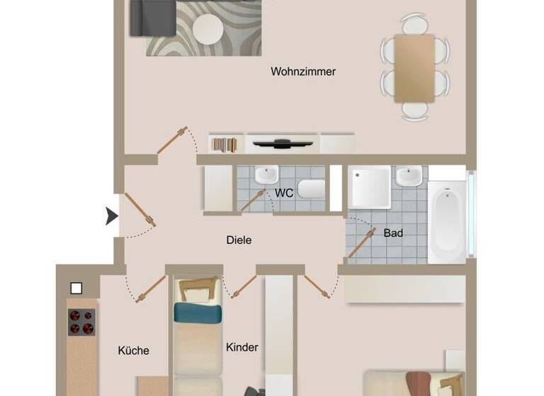 Wohnung zum Kauf 243.000 € 3 Zimmer 81,6 m² 1. Geschoss Frankenstraße 11 Riegel 79359