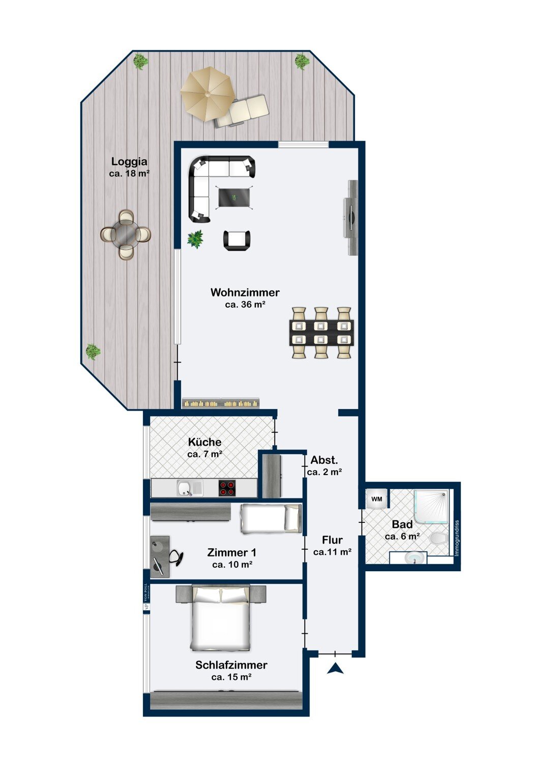 Wohnung zum Kauf 329.000 € 3 Zimmer 104 m²<br/>Wohnfläche 2.<br/>Geschoss Laatzen - Mitte III Laatzen 30880