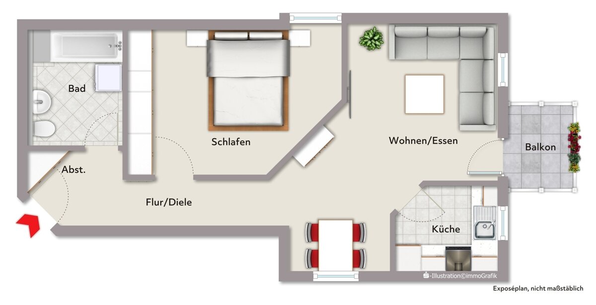 Wohnung zum Kauf provisionsfrei 178.000 € 2 Zimmer 52,9 m²<br/>Wohnfläche Etzenrot Waldbronn 76337