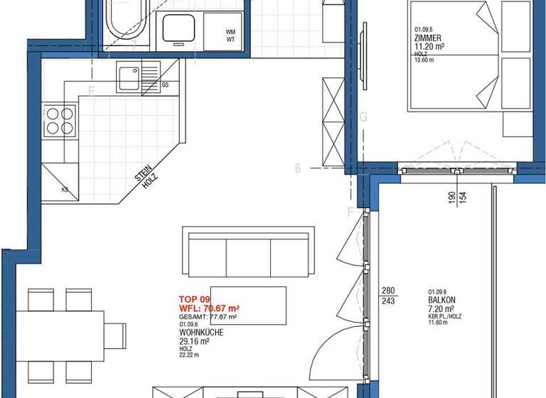 Wohnung zum Kauf 375.000 € 3 Zimmer 70,7 m² 1. Geschoss Adolf-Czettel-Gasse 7 Wien 1160