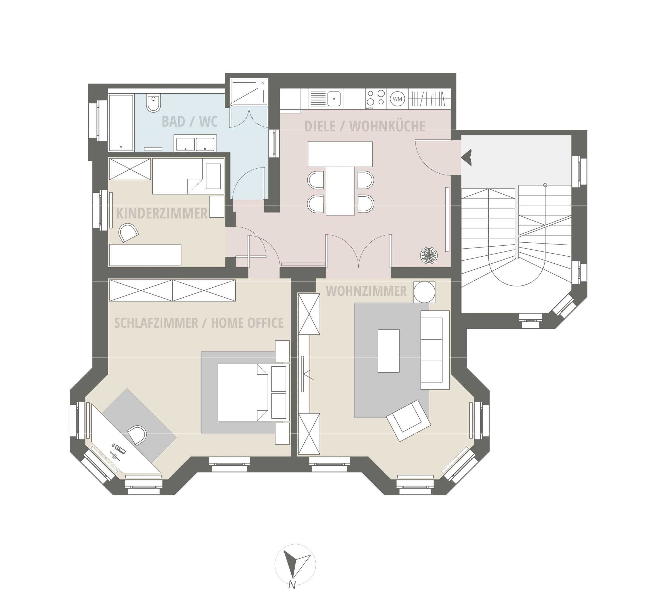 Wohnung zur Miete 743 € 3 Zimmer 99 m²<br/>Wohnfläche 1.<br/>Geschoss 01.03.2025<br/>Verfügbarkeit Würkertstraße 4 Leisnig Leisnig 04703