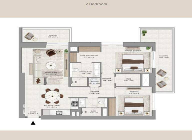 Wohnung zum Kauf - Erstbezug provisionsfrei 608.316 € 3 Zimmer 117,6 m² Al Khail Road Dubai