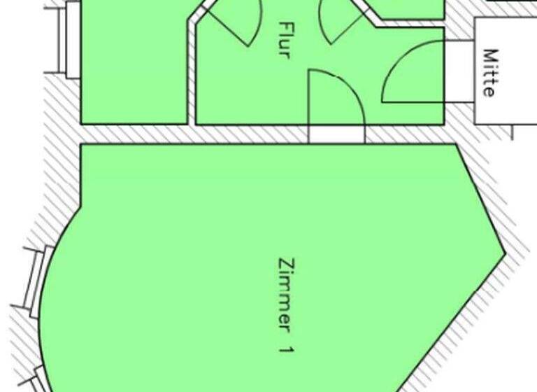 Studio zur Miete 550 € 1 Zimmer 54 m² 2. Geschoss Wigandstraße 2 Kleinzschocher Leipzig 04229