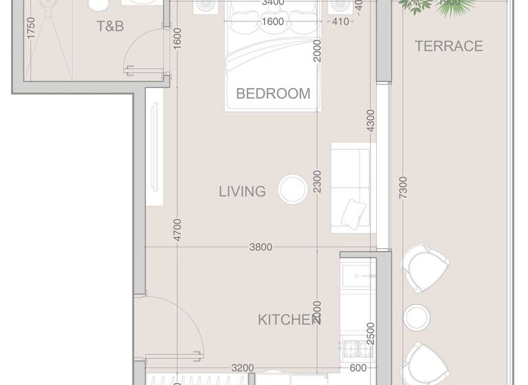 Wohnung zum Kauf provisionsfrei 213.415 € 2 Zimmer 50,8 m² Dubai 00000