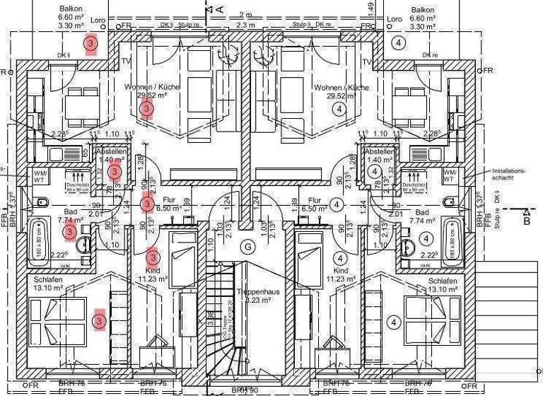 Wohnung zum Kauf - Erstbezug provisionsfrei 317.493 € 3 Zimmer 72,8 m² 1. Geschoss Andershof Stralsund 18439