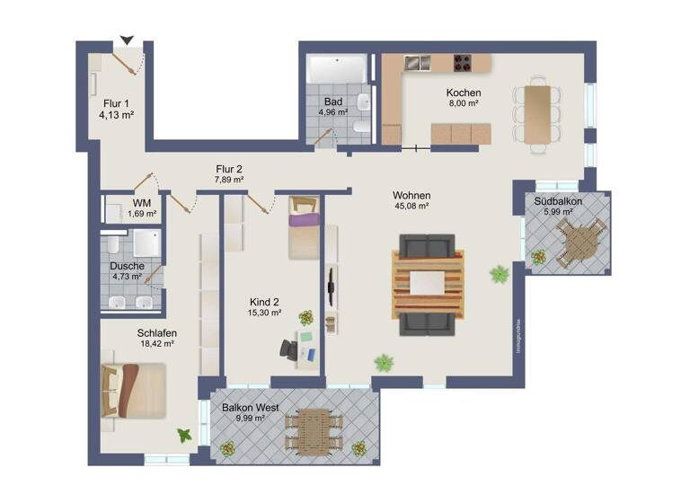Wohnung zum Kauf 395.000 € 3 Zimmer 117 m² Lahr Lahr/Schwarzwald 77933