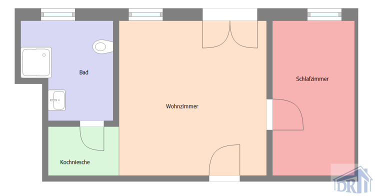 Wohnung zur Miete 284 € 2 Zimmer 35 m²<br/>Wohnfläche EG<br/>Geschoss Niederoderwitz Oderwitz 02791