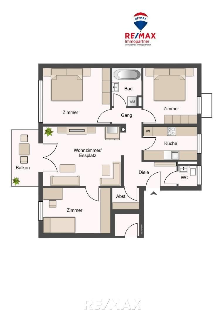 Wohnung zum Kauf 399.000 € 4 Zimmer 83,8 m²<br/>Wohnfläche EG<br/>Geschoss Stillupklamm Mayrhofen 6290