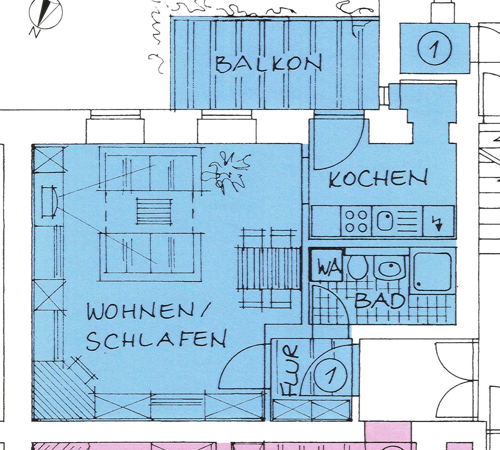 Wohnung zur Miete 240 € 1 Zimmer 43,7 m²<br/>Wohnfläche ab sofort<br/>Verfügbarkeit Limbacher Str. 51 Kaßberg 914 Chemnitz 09113